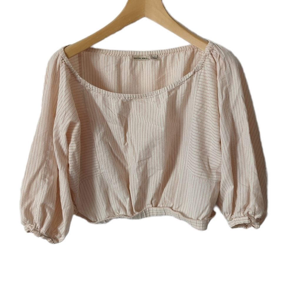 Anthropologie Holding Horses Aria Striped Off-the-Shoulder Top - Picture 4 of 8